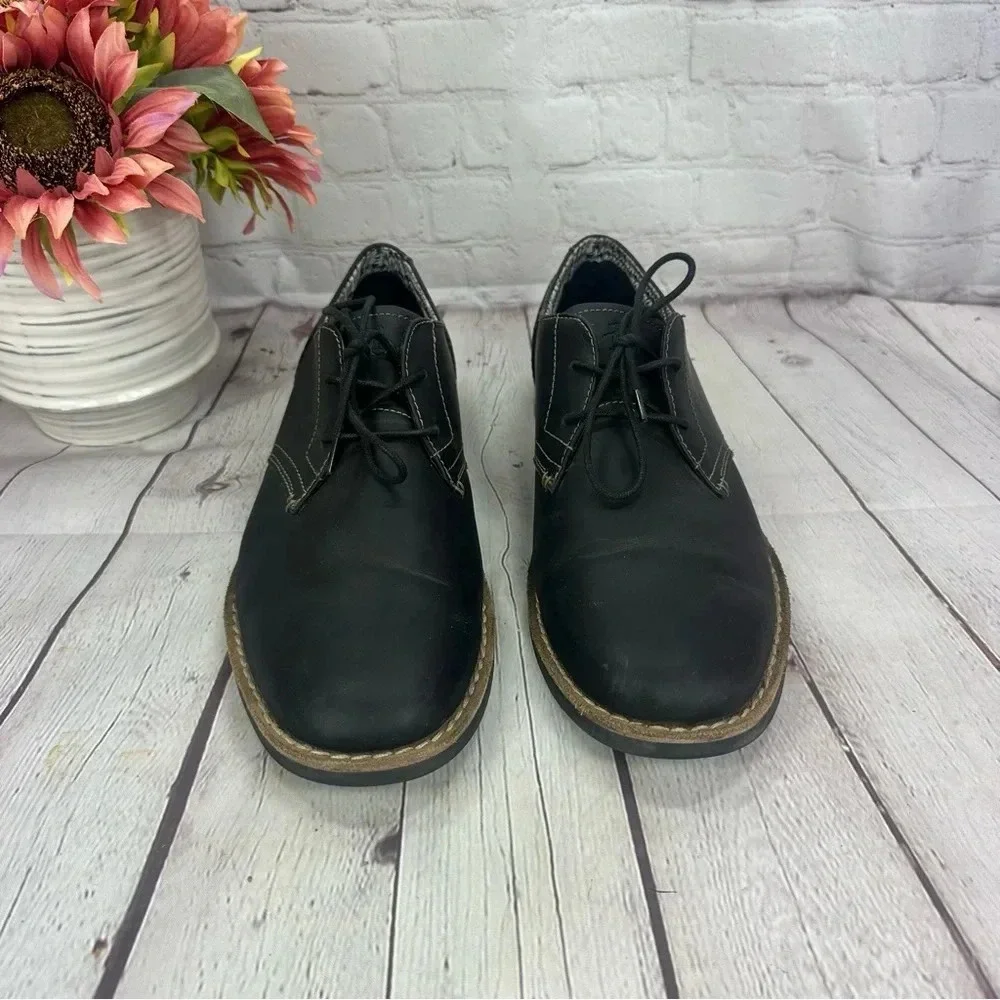 Penguin by munsingwear black leather waylon lace oxford size 11